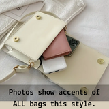 Faux PU Leather Zipper, Collar, Pocket & Hanger Accented Shirt Style Shoulder Bag in White