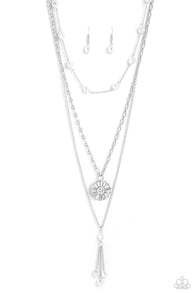 Audaciously Austen - White Necklace Set