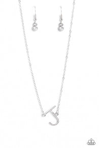 INITIALLY Yours - J - White Necklace Set