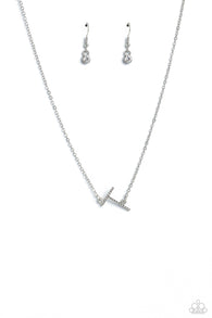 INITIALLY Yours - T - White Necklace Set