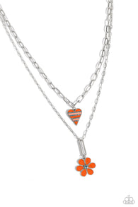 Childhood Charms - Orange Necklace Set