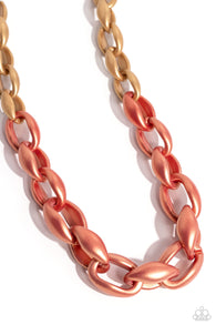 Statement Season - Orange Necklace Set