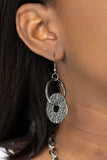 "Industrial Envy" Black Metal Hammered Graduated Circle Necklace Set