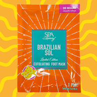 Brazilian Sol - Pistachio and Caramel Scented Exfoliating Foot Mask - VIRAL ITEM!