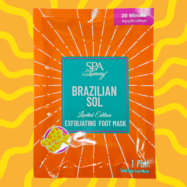 Brazilian Sol - Pistachio and Caramel Scented Exfoliating Foot Mask - VIRAL ITEM!