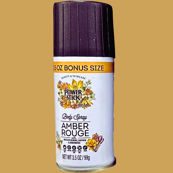 Power Stick - AMBER ROUGE Fragrance Body Spray ( Aerosol can ) - VIRAL ITEM!