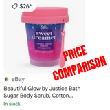 Beautiful Glow by JUSTICE Sweet Dreamer COTTON CANDY Sugar Scrub Sorbet 11.3oz