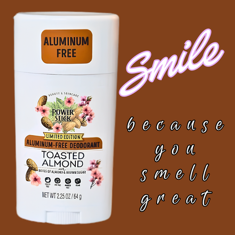 Power Stick TOASTED ALMOND Aluminum Free Solid Deodorant *Limited Edition - VIRAL ITEM!
