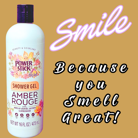 Power Stick - AMBER ROUGE Scented Shower Gel - VIRAL ITEM!