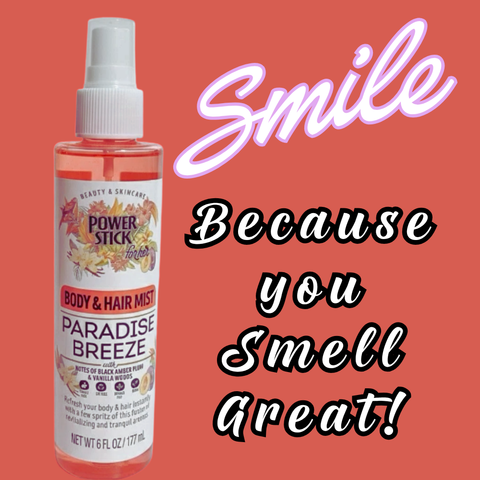 Power Stick - PARADISE BREEZE Hair and Body Mist (clear bottle) - VIRAL ITEM!