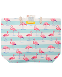 6pc FLAMINGOS Beach Tote Package -Towel-Towel Clips-Sunglasses-Swimsuit bag-Hair Elastics