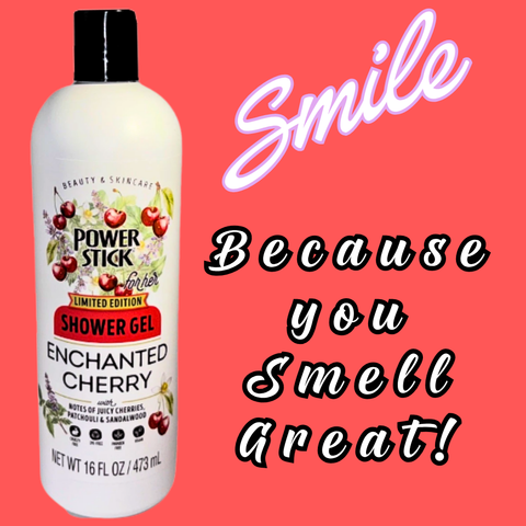 Power Stick - ENCHANTED CHERRY Scented Shower Gel *Limited Edition - VIRAL ITEM!