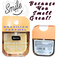 B.Pure - BRAZILIAN CARAMEL Scented Moisturizing Hand Sanitizer Spray - Limited Edition VIRAL ITEM!