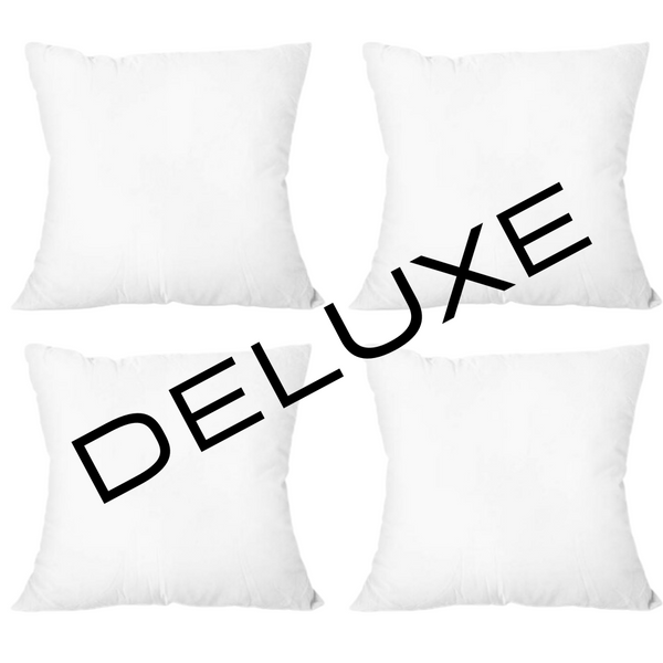 DELUXE ---- 16X16 --- Standard Throw Pillow Inserts ---- Set of 4 (Shipped Separately)