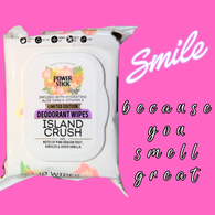 Power Stick - ISLAND CRUSH Deodorant Body Wipes *Limited Edition - VIRAL ITEM!