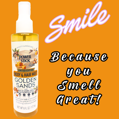 Power Stick - GOLDEN SANDS Hair and Body Mist (clear bottle) *Limited Edition - VIRAL ITEM!