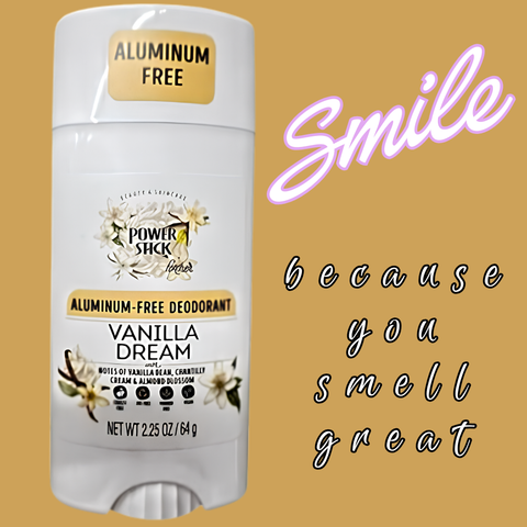 Power Stick - VANILLA DREAMS Aluminum Free Solid Deodorant *Limited Edition - VIRAL ITEM!