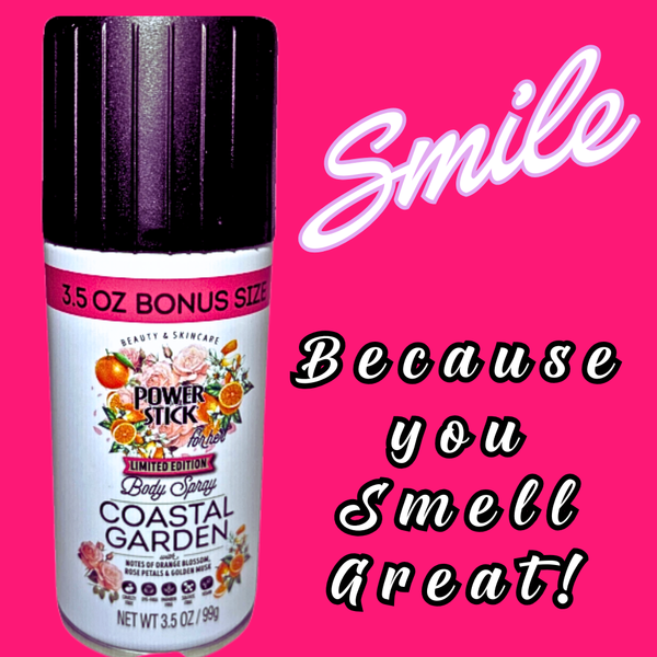 Power Stick - COSTAL GARDEN Fragrance Body Spray ( Aerosol can ) - VIRAL ITEM!