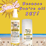 Power Stick Sets - SUNLIT SHORES Scented Solid Deodorant & Body and Hair Mist - VIRAL ITEM!