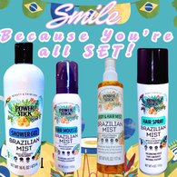 Power Stick Sets - BRAZILIAN MIST Shower Gel, Body & Hair Mist, Hair Spray & Hair Mousse