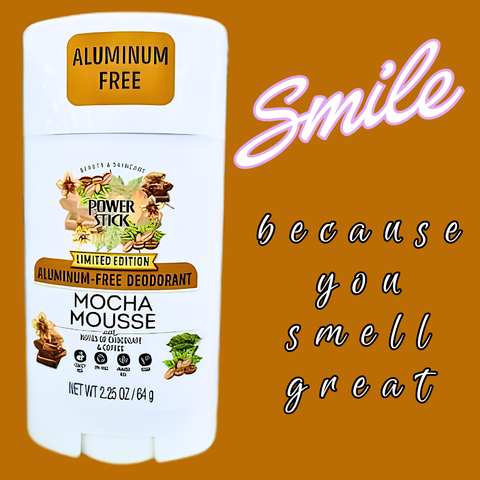 Power Stick - MOCHA MOUSSE Aluminum Free Solid Deodorant *Limited Edition - VIRAL ITEM!