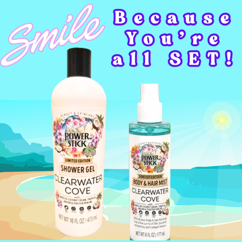 Power Stick Sets - CLEARWATER COVE Shower Gel & Body and Hair Mist