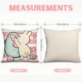 18X18 2 EASTER SEASON Throw Pillow Covers (*No Inserts) Canvas Feel "BUNNY SETS 2A or 2B"