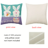 18X18 2 EASTER SEASON Throw Pillow Covers (*No Inserts) Canvas Feel "BUNNY SETS 4A or 4B"