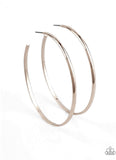 "Basic Bombshell" Rose Gold  Medal High Polish Hoop  Earrings