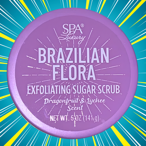 Brazilian Flora -  Dragon Fruit & Lychee Scented Exfoliating Sugar Scrub - VIRAL ITEM!