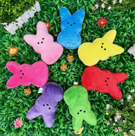 AN EASTER ICON A Soft and Velvety Plush PEEPS Stuffed Animal Rabbit Doll "Size Large"