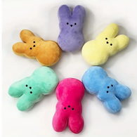 AN EASTER ICON A Soft and Velvety Plush PEEPS Stuffed Animal Rabbit Doll "Size Medium"