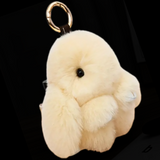 FLUFFY & UNBELIEVABLY SOFT LONG EARED BUNNY RABBIT KEYCHAINS