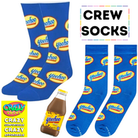 YOOHOO Drink Officially Licensed Crew Length Unisex 1 Pair of Socks Sizes 9-10