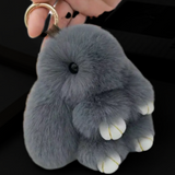 FLUFFY & UNBELIEVABLY SOFT LONG EARED BUNNY RABBIT KEYCHAINS