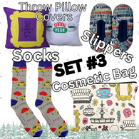 SET #3 "F*R*I*E*N*D*S COLLECTION" - FIVE PIECES INCLUDING 2 PILLOW COVERS & More!