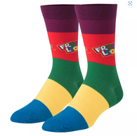 FRUIT LOOPS Cereal Officially Licensed Crew Length Unisex Pair of Socks 9-10