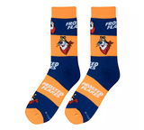 FROSTED FLAKES Cereal Officially Licensed Crew Length Unisex Pair of Socks 9-10