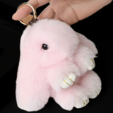 FLUFFY & UNBELIEVABLY SOFT LONG EARED BUNNY RABBIT KEYCHAINS