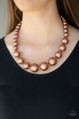 "Living Up To Reputation" Copper Graduated Beaded Necklace Set
