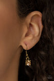 "Metro Mixer" Brass Metal Brown Rhinestone Multi Layer Necklace Set
