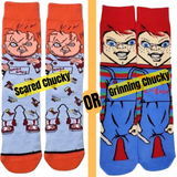 CHUCKY from "Child's Play" Officially Licensed Mid-Calf Crew Pair of Socks (2 Options) 6 - 10