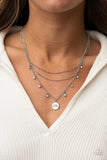 "Ode To Mom" Silver Metal Necklace Set