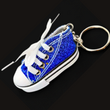 FUN & SASSY GLITTER MINITURE HIGH TOP CONVERSE LIKE MINI SNEAKER KEYCHAINS