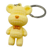 ADORABLE TEXTURED TEDDY BEAR CHARACTER KEYCHAINS