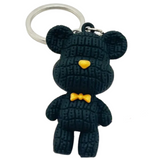 ADORABLE TEXTURED TEDDY BEAR CHARACTER KEYCHAINS