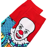 Pennywise from "it" (2 Options) Officially Licensed Mid-Calf Crew Pair of Socks 6 - 10