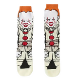 Pennywise from "it" (2 Options) Officially Licensed Mid-Calf Crew Pair of Socks 6 - 10