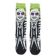 Beetlejuice from "Beetlejuice" Officially Licensed Mid-Calf Crew Pair of Socks 6 - 10