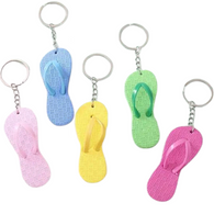 CUTE & ADORABLE MINITURE SLIPPER FLIP FLOP KEYCHAIN